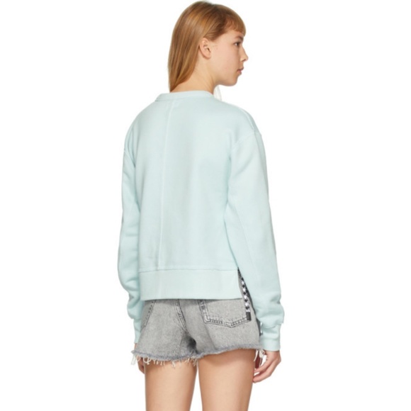 Rag & Bone Blue Frankie Side Zip Sweatshirt - Picture 3 of 6